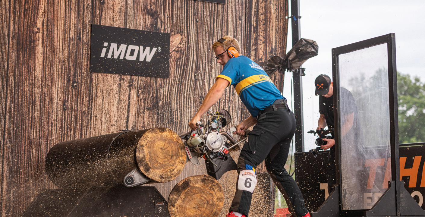 Emil Hansson, 21, is the Nordic Champion of STIHL TIMBERSPORTS®.