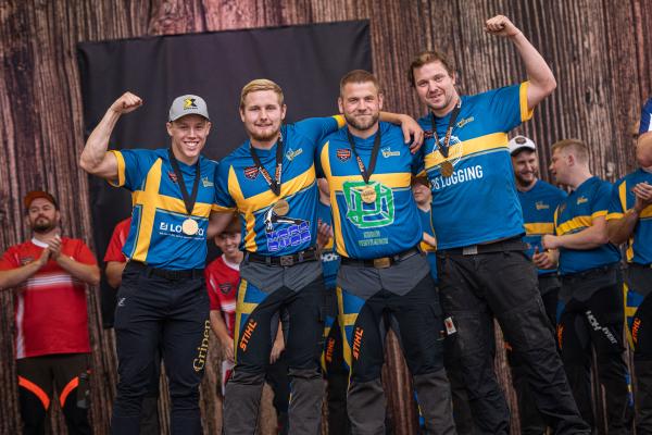 Det svenska landslaget gick för vinst i dagens lagtävling i de Nordiska Mästerskapet.